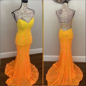 Jovani ombre prom dress size 0